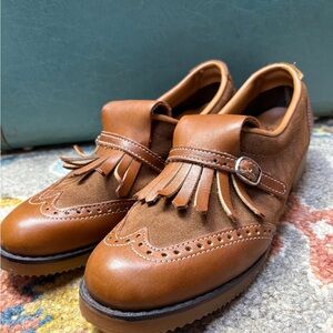 Vintage North Star Star Mates Brown Kiltie Loafers 9.5C